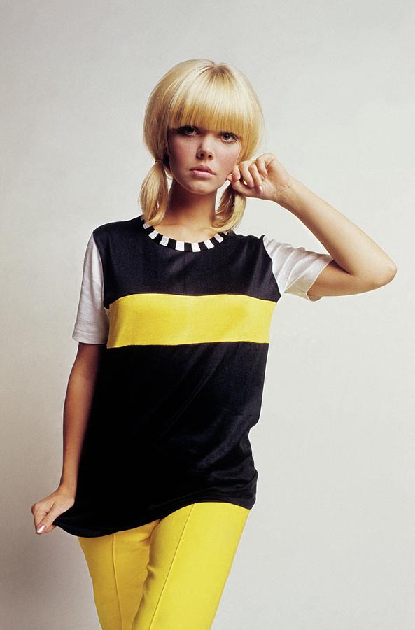Model in Black and Yellow Photograph by David McCabe