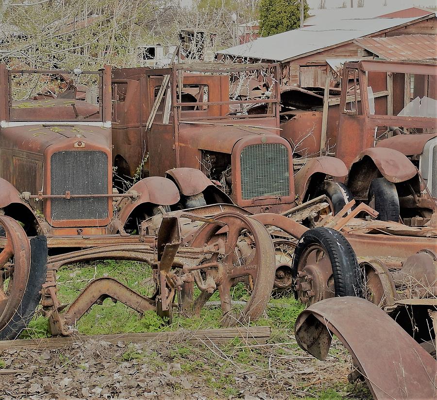 Model T Junkyard Photograph by Jim Romo
