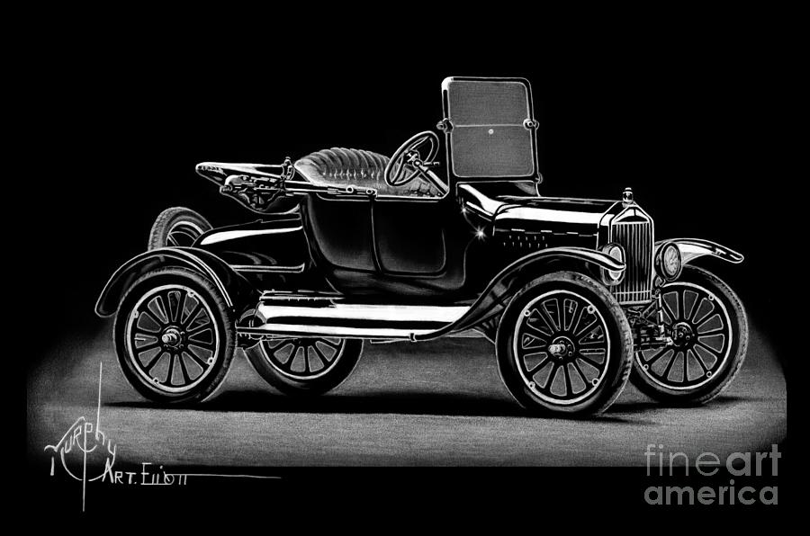 Model T drawing Drawing by Murphy Elliott Fine Art America