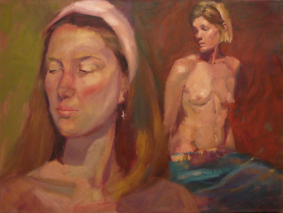 Nude Painting - Models by Irena Jablonski