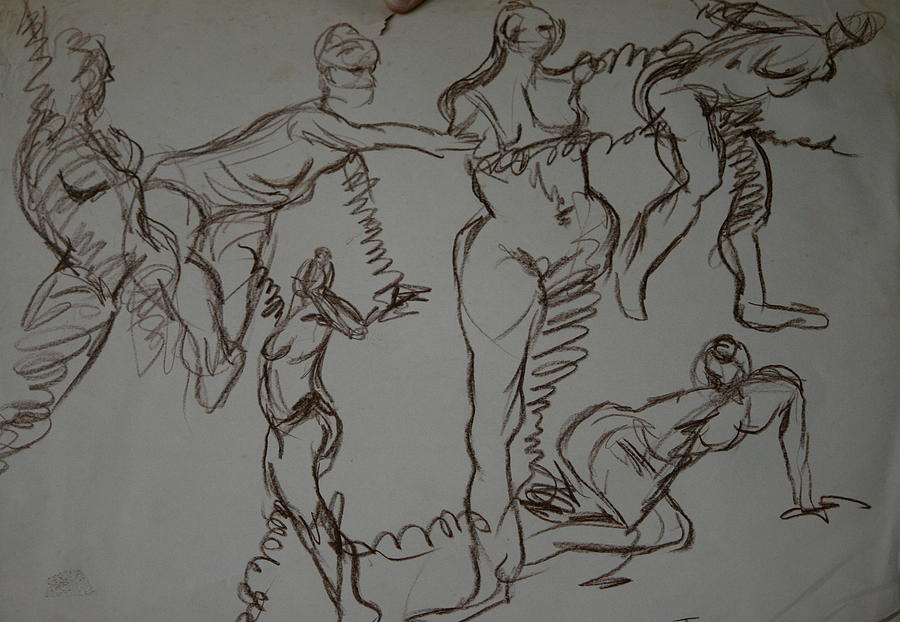 Modelz Drawing by Joseph Lawrence Vasile Modelz Drawing by Joseph Lawrence Vasile