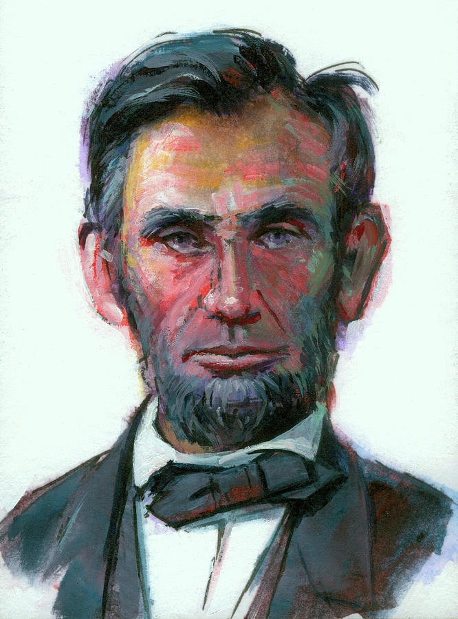 Modern Abe Painting by Lesley Spanos | Fine Art America