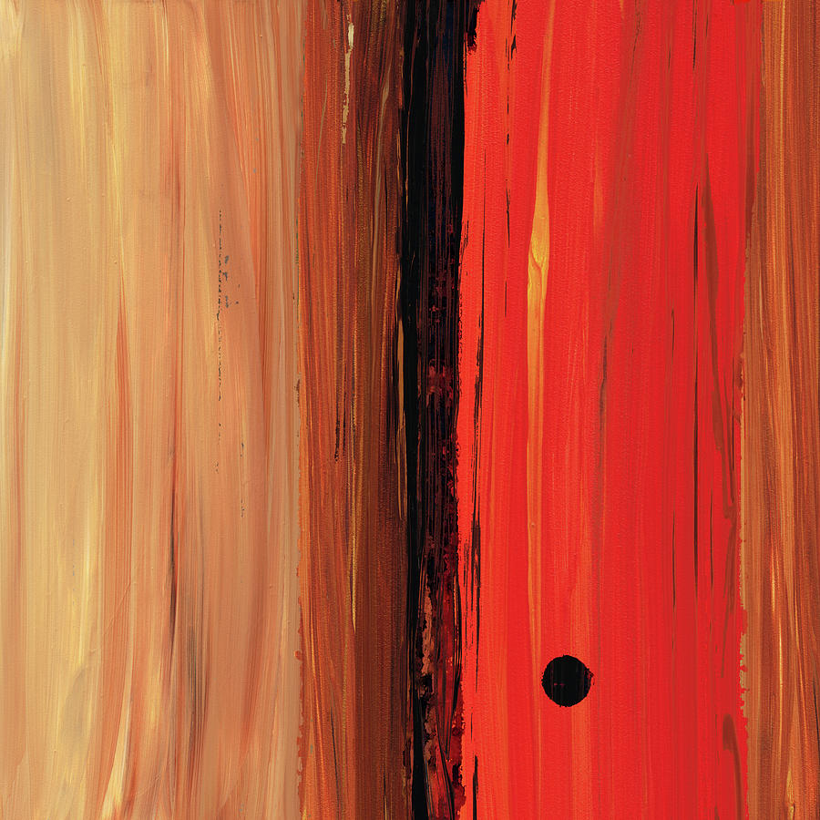 Red Painting - Modern Art - The Power Of One Panel 1 - Sharon Cummings by Sharon Cummings