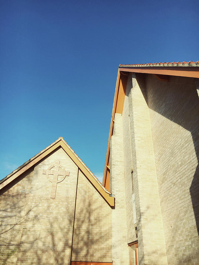 Modern church exterior Photograph by Tom Gowanlock