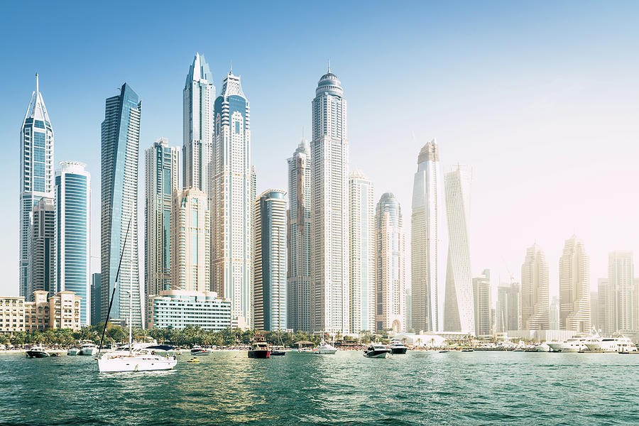 Dubai Marina Waterfront Photograph