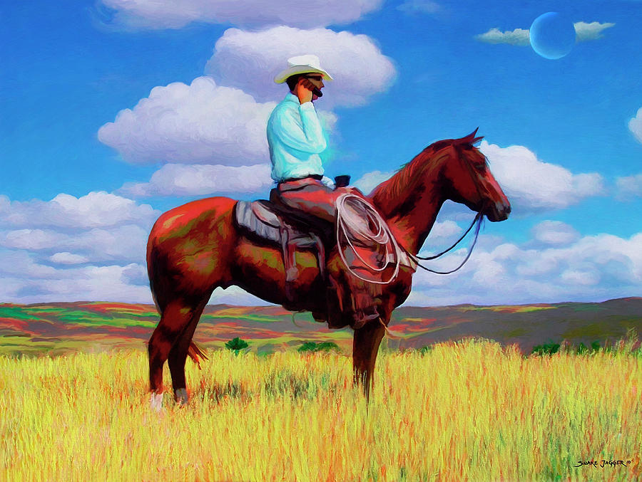 Modern Cowboy Digital Art by Snake Jagger