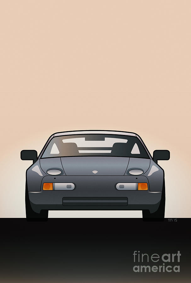 Car Digital Art - Modern Euro Icons Series Porsche 928 Gts by Monkey Crisis On Mars Car Digital Art - Modern Euro Icons Series Porsche 928 Gts by Monkey Crisis On Mars