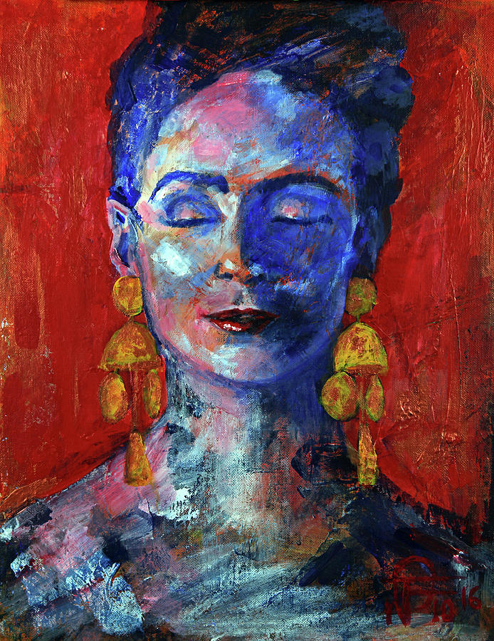 Modern Frida Painting by Walter Fahmy