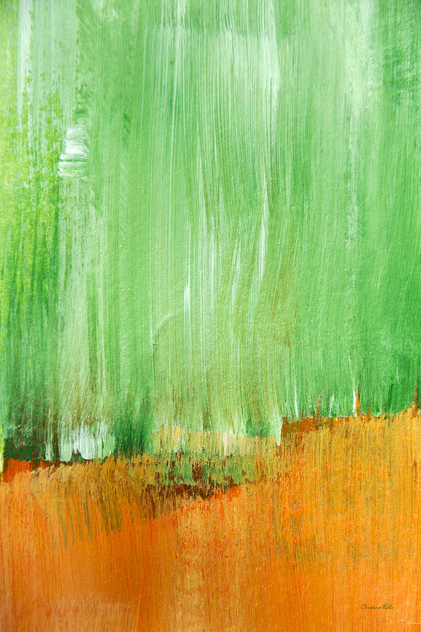 Modern Green Abstract Mixed Media by Christina Rollo