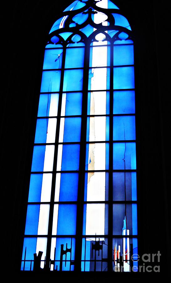 Modern Johannes Schreiter Window Mainz 2 Photograph by Sarah Loft
