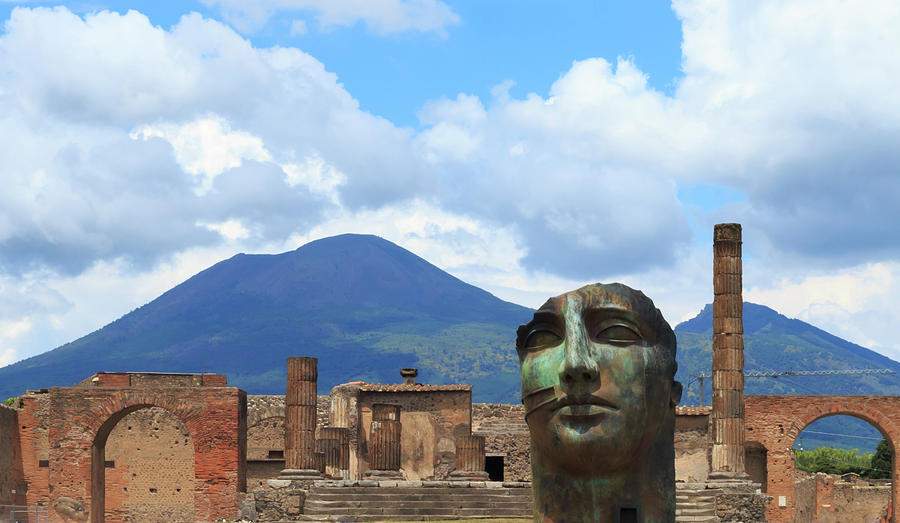 Modern Pompeii Art with Mount Vesuvius Photograph by Travis Rogers