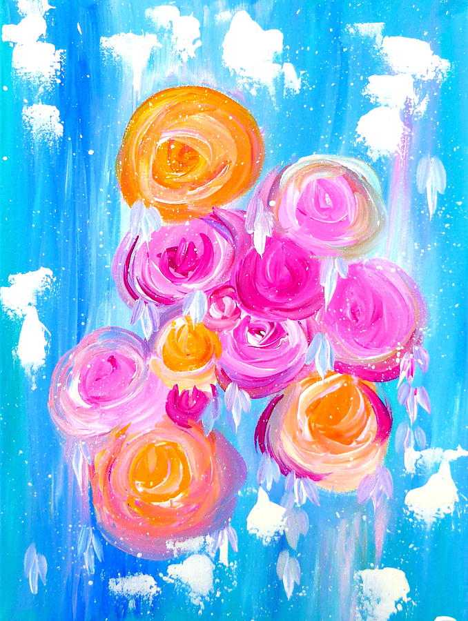 Modern Roses Painting