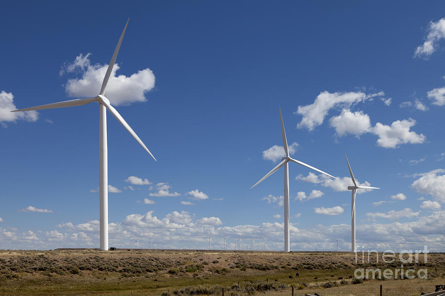 Modern windmill - wind turbine  Photograph by Anthony Totah
