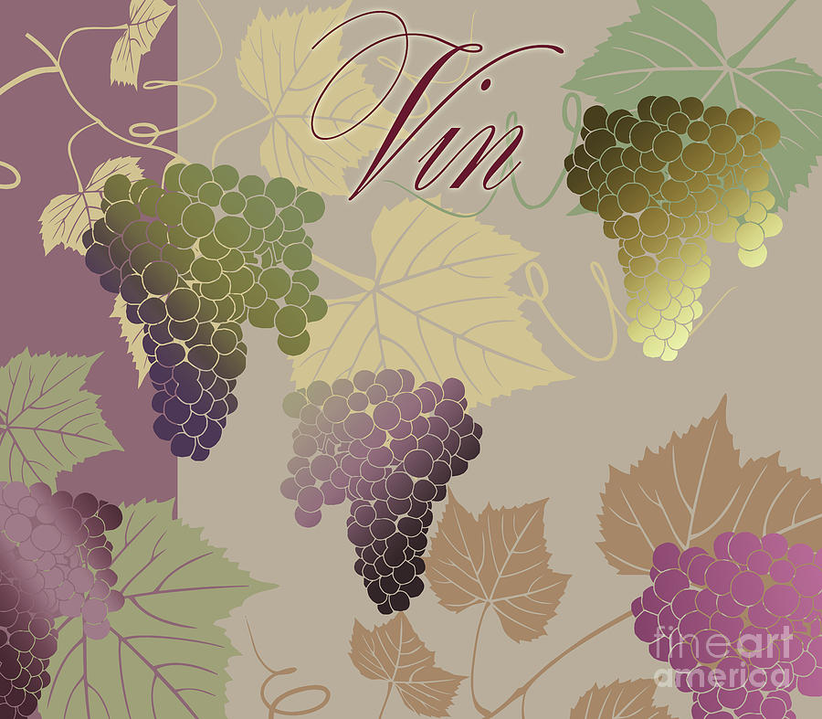Modern Wine IV Painting by Mindy Sommers