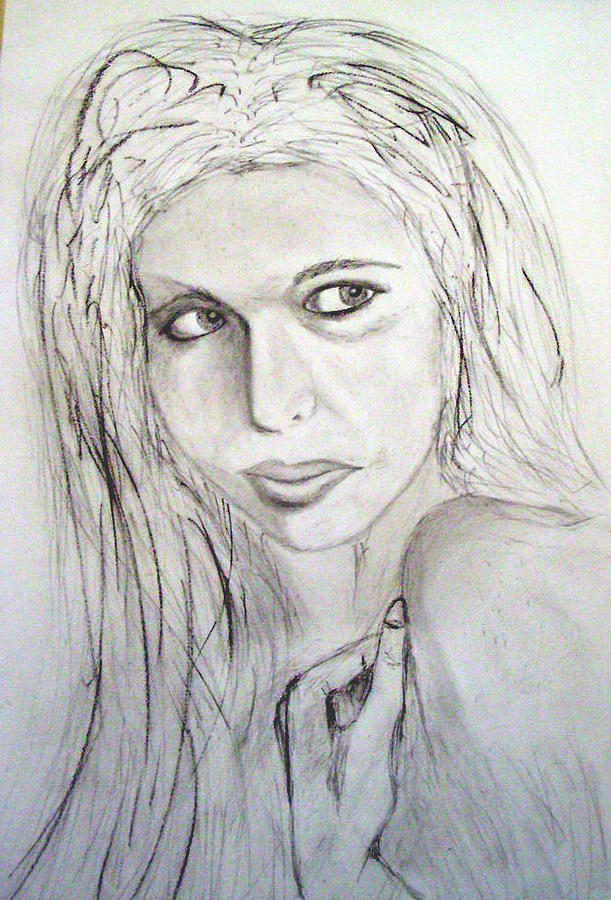 Modern Woman Drawing by Gary Stull - Fine Art America