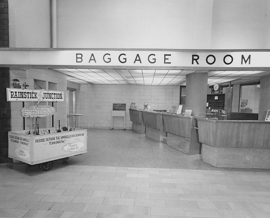  Baggage Room at Chicago Passenger Terminal Photograph by Chicago and North Western Historical Society