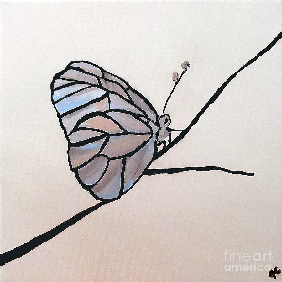Butterfly Painting - Modest Elegance by Jilian Cramb - AMothersFineArt