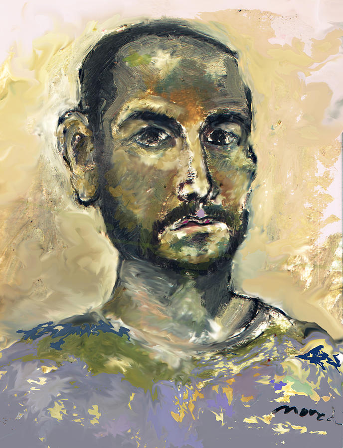 Self Portrait Painting - Mogey 02 by Noredin Morgan