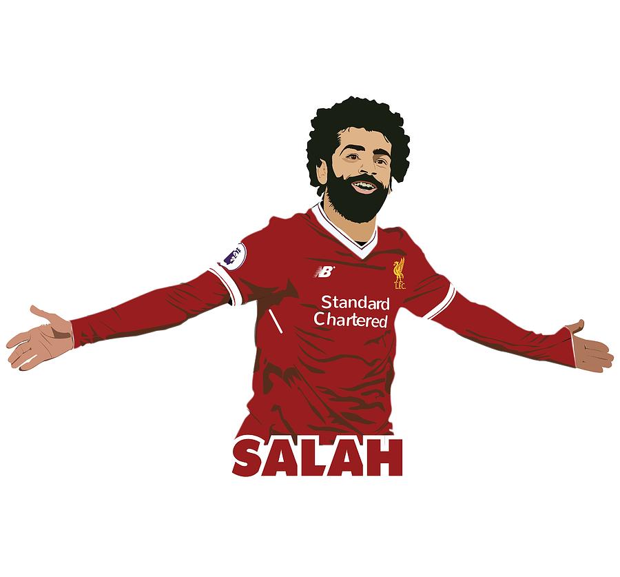 Mohamed Salah Drawing by Samar Abdelmonem