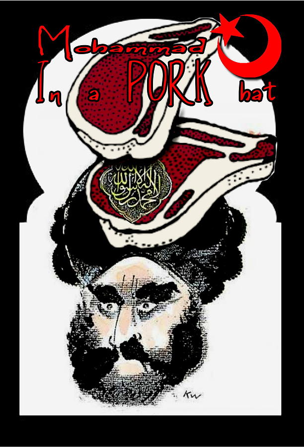Mohammad In A Pork Hat Digital Art by Ryan Almighty