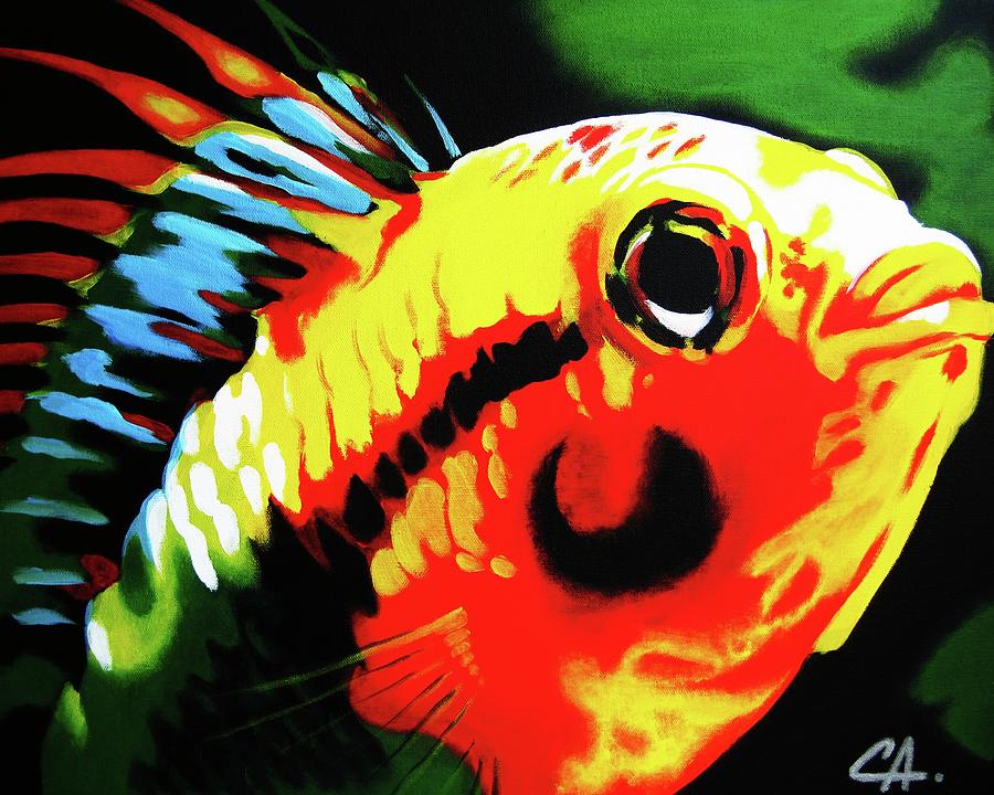 Fish Painting - Mohawk Fish by Colleen  Auxier