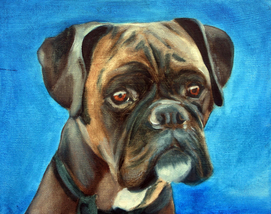 Dog Painting - Moira by Fiona Jack   