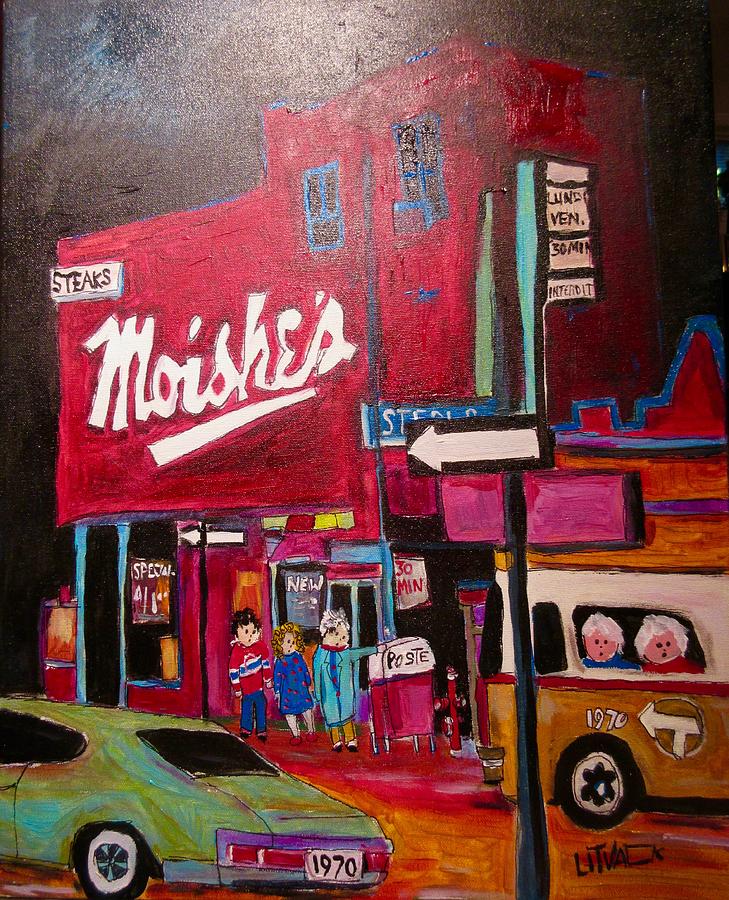 Moishes on The Main #1 Painting by Michael Litvack