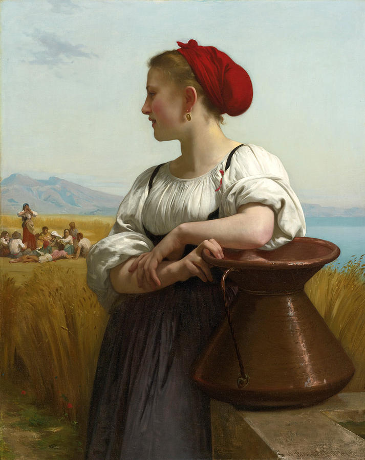 Moissonneuse Painting by William-Adolphe Bouguereau