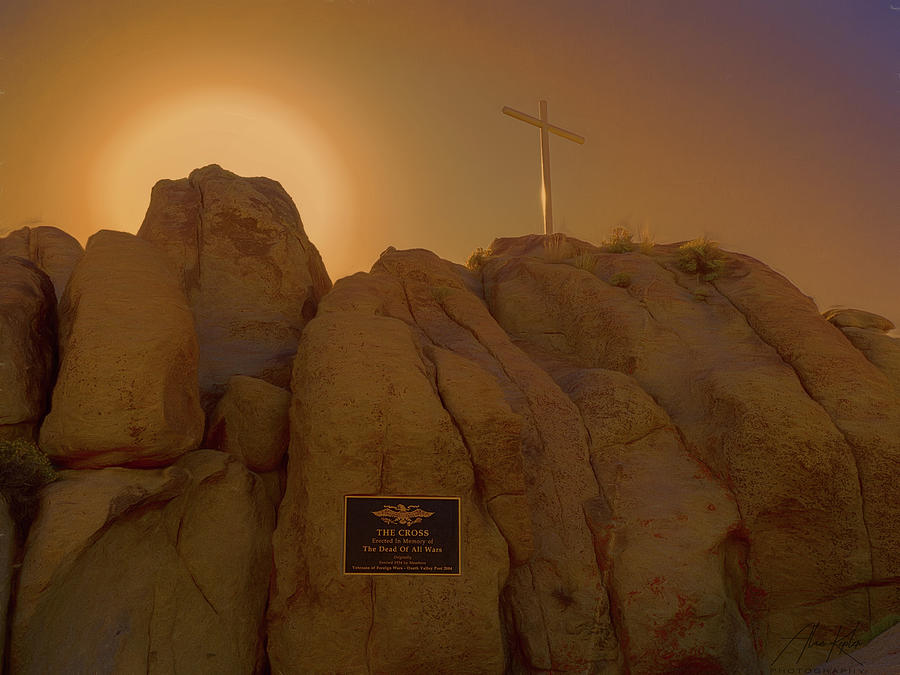 Mojave Memorial Cross Photograph