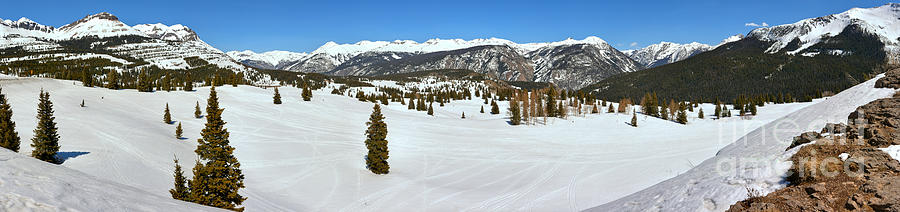 Molas Pass Winter Panorama Photograph by Adam Jewell