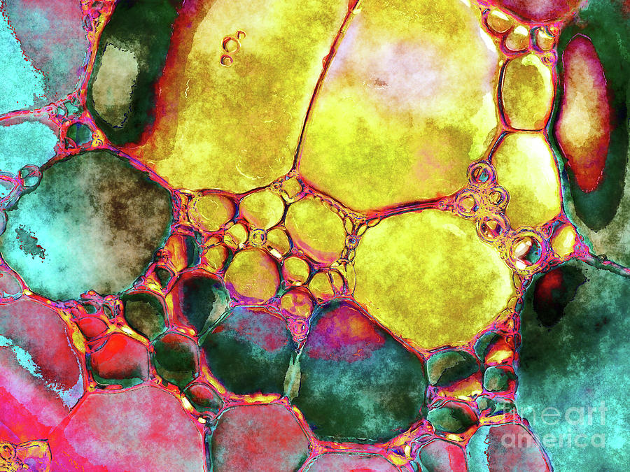 Abstract Digital Art - Molecular Bubbles by Phil Perkins