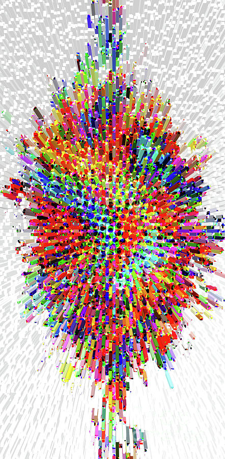 Molecular Floral Abstract Digital Art