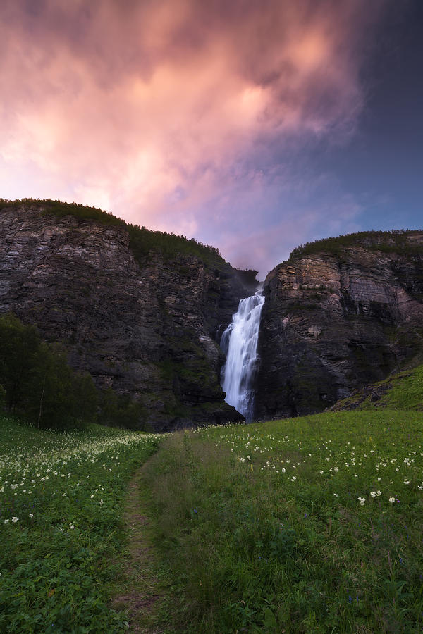 Summer Photograph - Mollisfossen by Tor-Ivar Naess