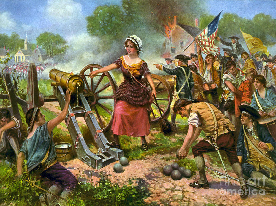 History Photograph - Molly Pitcher At Battle Of Monmouth by Science Source