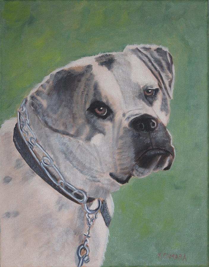 Molly, Rescue Dog Painting by Kathie Camara