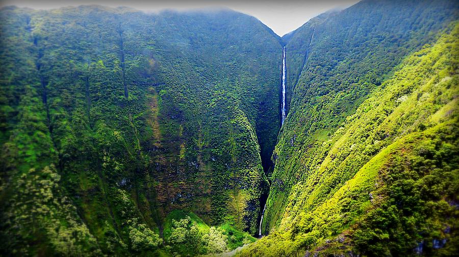 Molokai Waterfall Photograph by Matt Helm