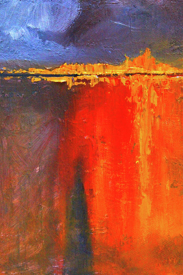 Abstract Painting - Molten Abstract by Nancy Merkle
