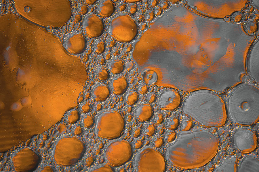 Molten Copper Puddles Abstract Photograph by Bruce Pritchett