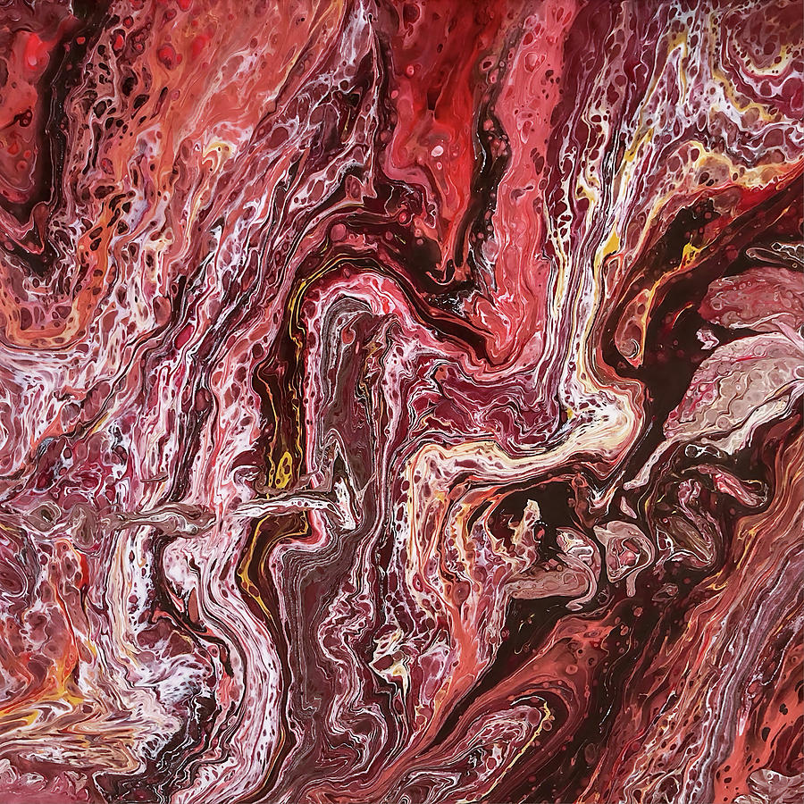 Molten Earth Painting by Teresa Wilson