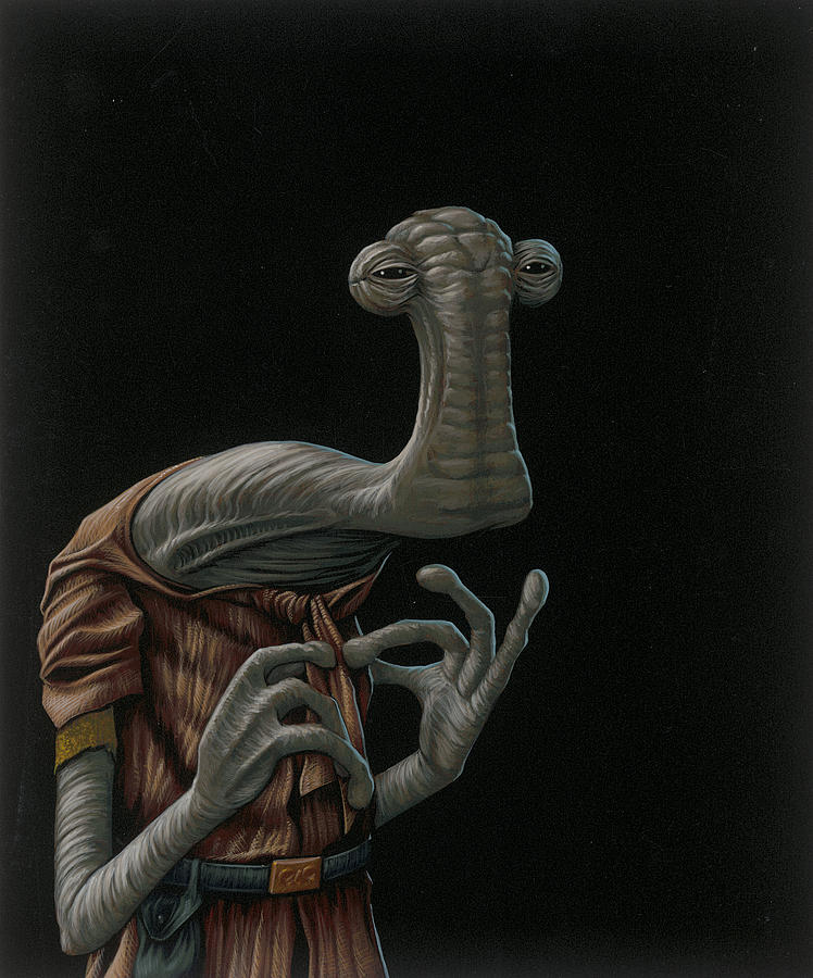 Star Wars Painting - Momaw nadon by Jasper Oostland