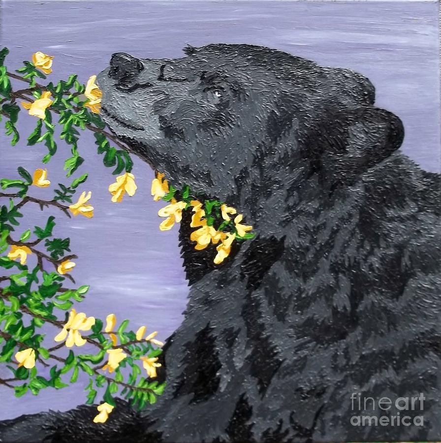 Bear Painting - Moment of Bliss by Amy Pugh
