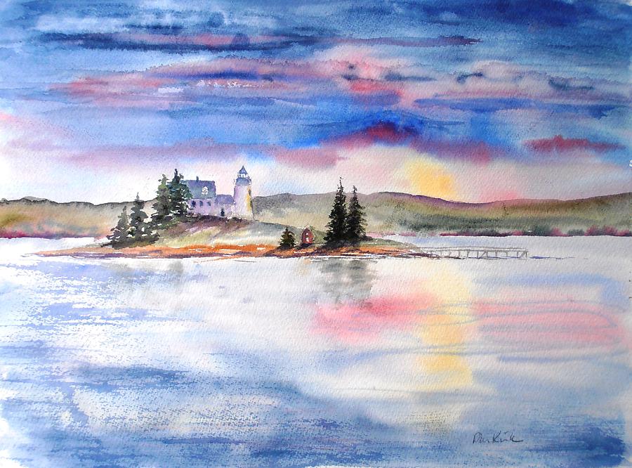 Moments Before Sunset Painting by Diane Kirk