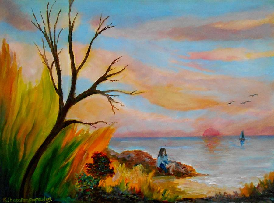 Dreamy moments Painting by Konstantinos Charalampopoulos