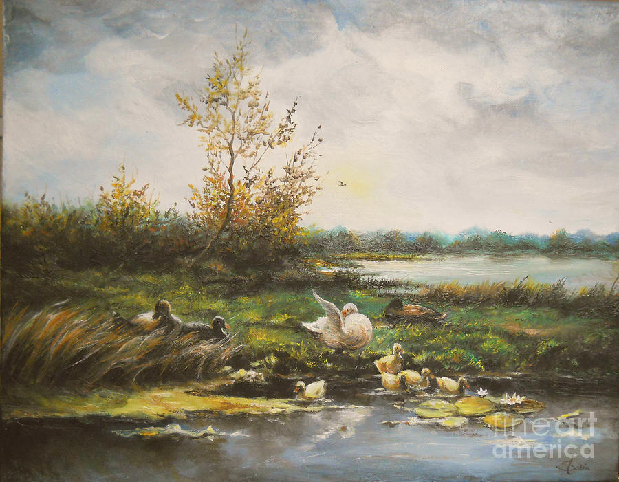 Nature Painting - Moments of silence by Sorin Apostolescu
