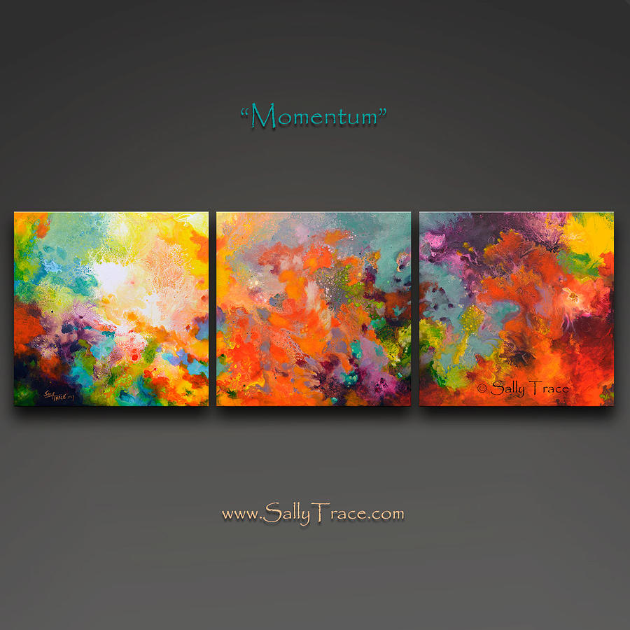 Momentum Painting by Sally Trace