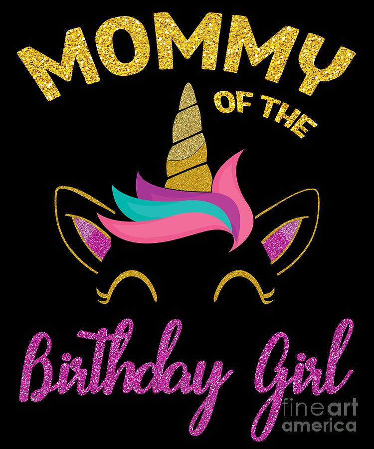 Mommy Of The Birthday Princess Girl Flossing Unicorn Mom Mug