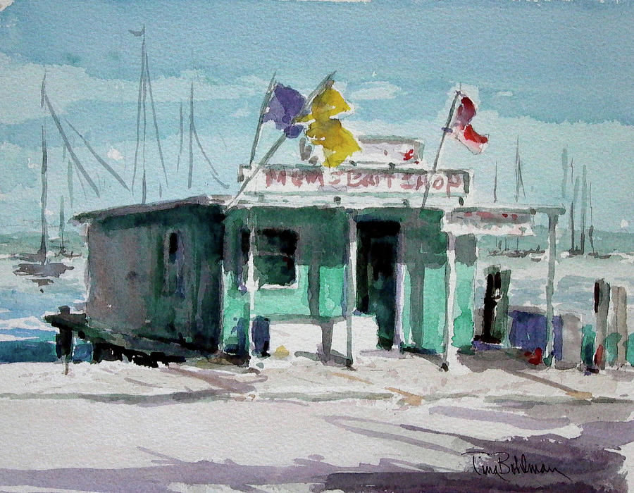 Moms Bait Shop #2 Painting by Tina Bohlman