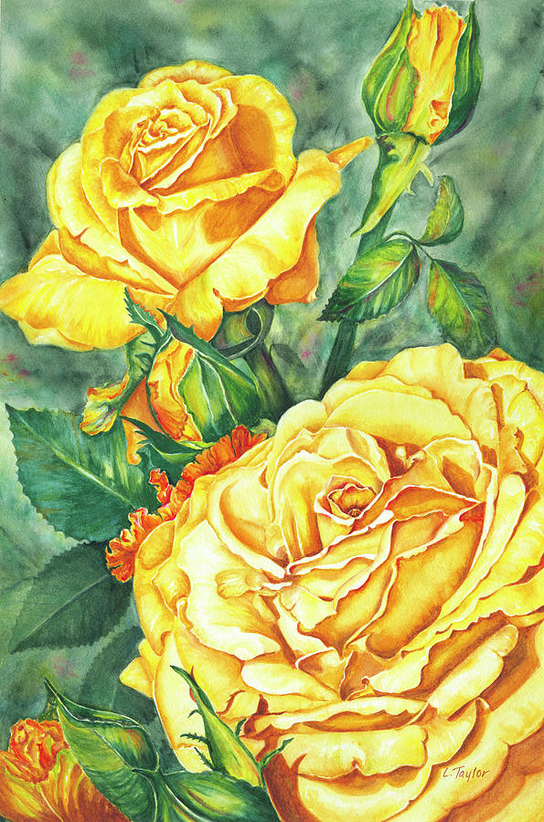 Moms Golden Glory Painting by Lori Taylor