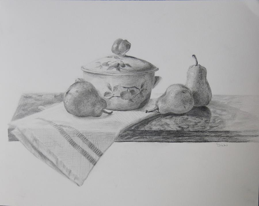 Mom's Kitchen Drawing By Grace Diehl - Fine Art America