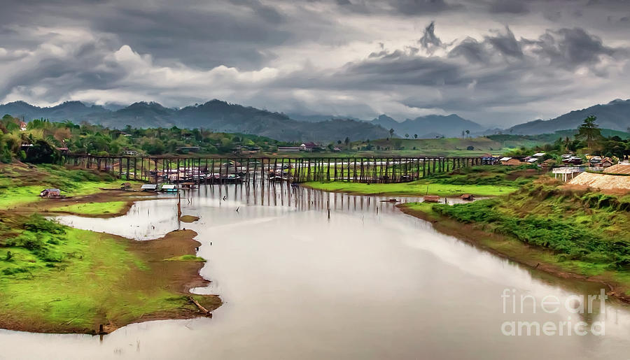 Mon Bridge Thailand Photograph by Adrian Evans